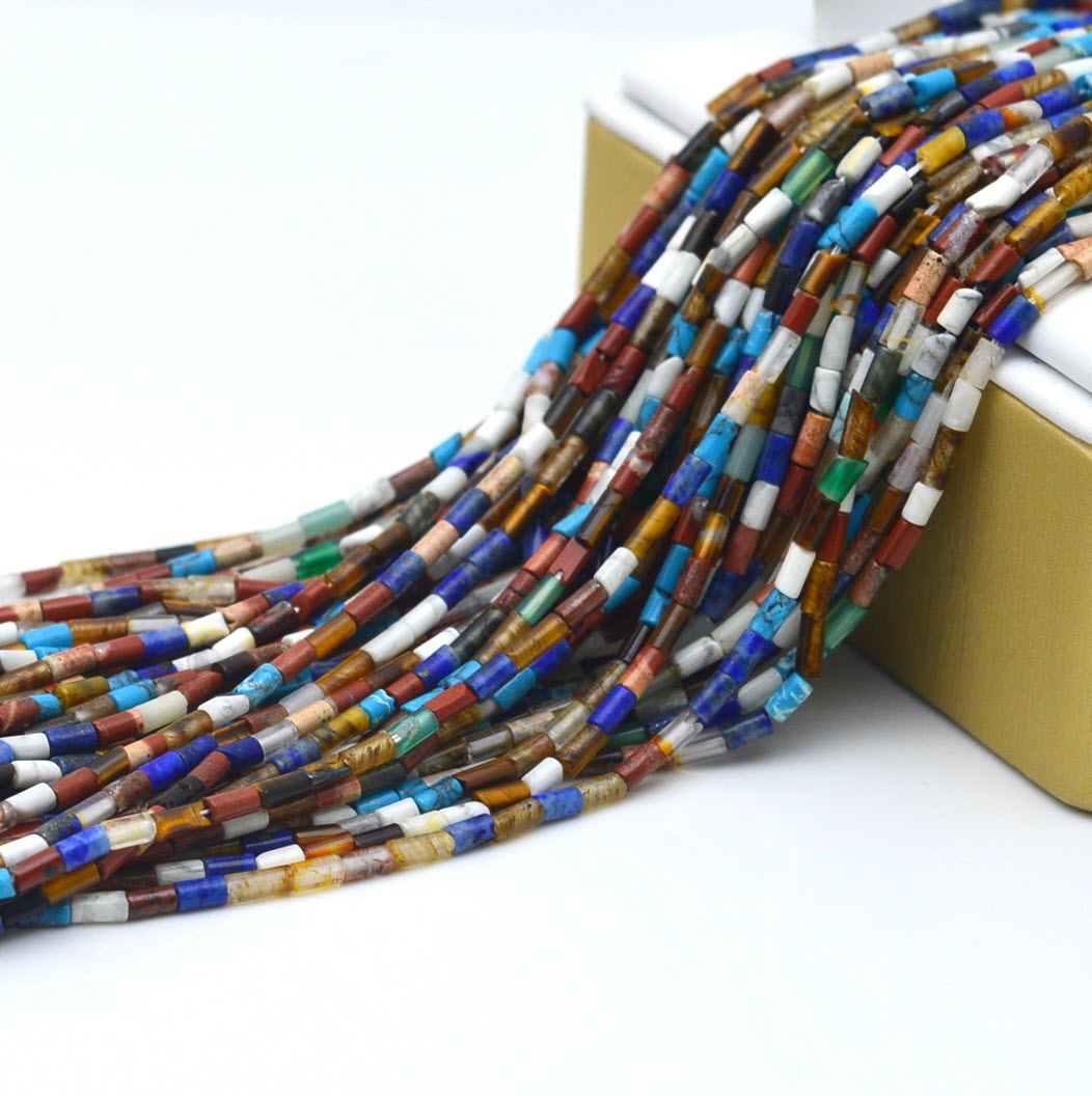 Jewelry Making Store - 2x2mm 2x4mm 4x13mm karışık taş gevşek