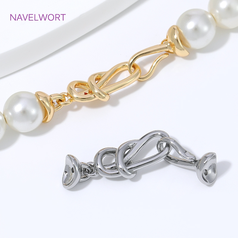 Jewelry Making Knots For Clasps - 18K Altın Kaplama Sonsuzluk Düğümü Bağlantı