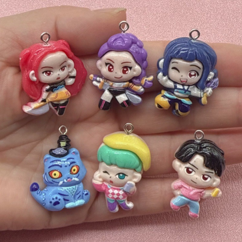Jewelry Making Resin - 10 adet reçine karikatür kolye ucu,