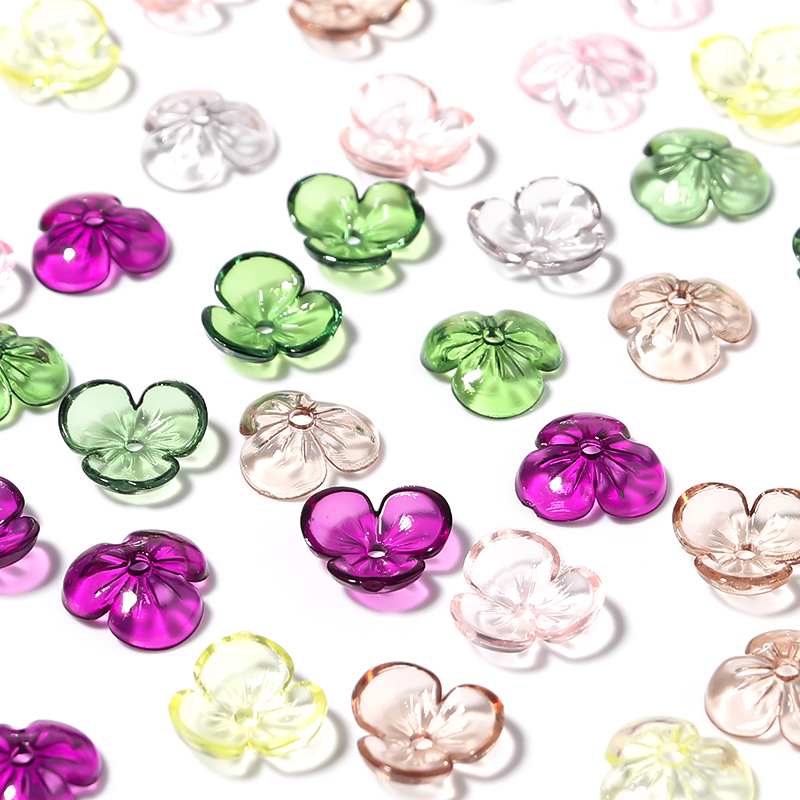 Jewelry Making Resin - 20 adet/grup Şeffaf Reçine Petal Boncuk