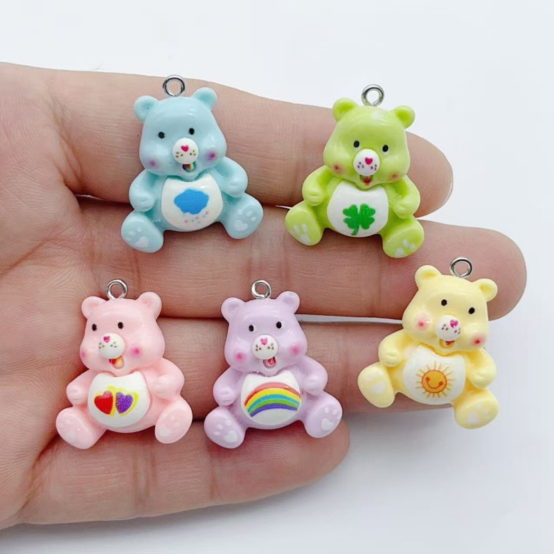 Jewelry Making Resin - 10 adet karikatür hayvan figürlü kolye