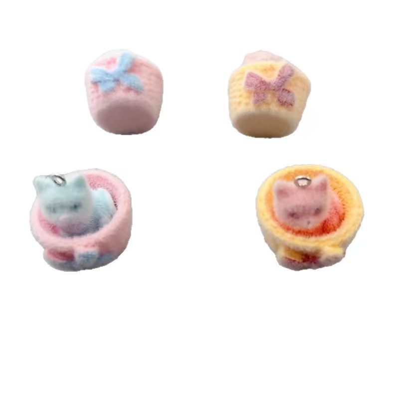 4 adet 3D peluş reçine kedi ko - Jewelry Making Resin incelemesi ve fiyatı