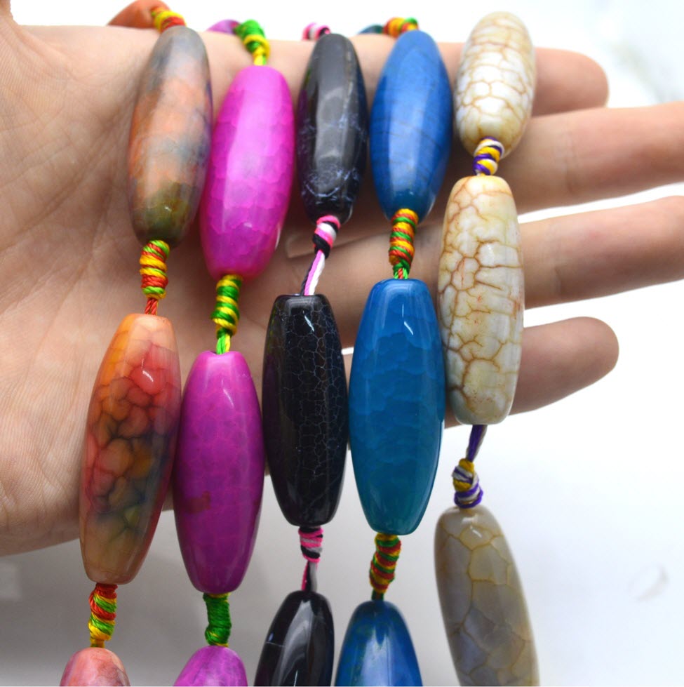 Doğal taş renkli büyük akik ta - Jewelry Making Store incelemesi ve fiyatı