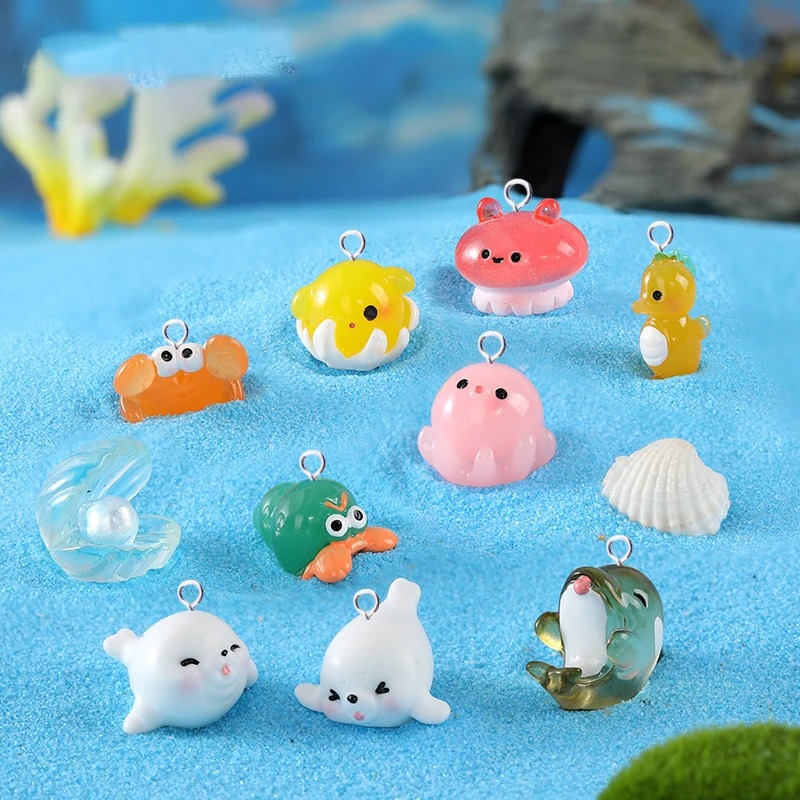 10 adet Reçine Deniz Hayvanı T - Jewelry Making Resin incelemesi ve fiyatı