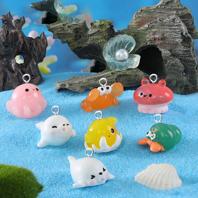 10 adet Reçine Deniz Hayvanı T - Jewelry Making Resin incelemesi ve fiyatı