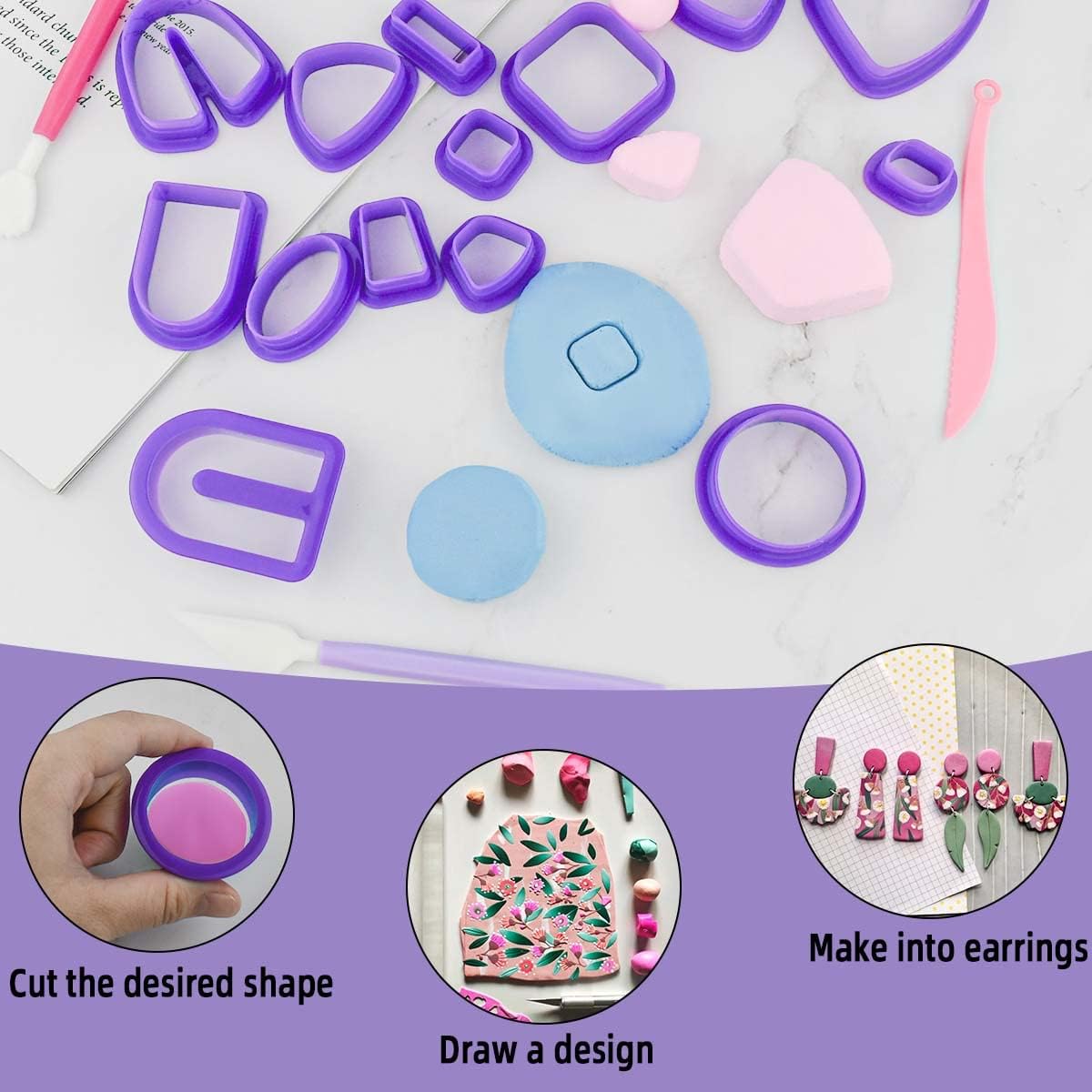 Polimer Kil Küpe Yapımı Seti,  - Jewelry Making In Clay incelemesi ve fiyatı