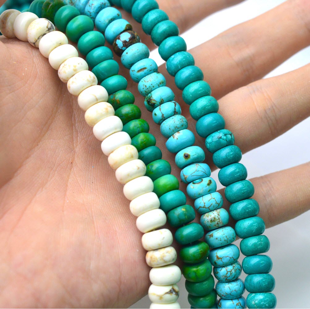 Doğal taş gevşek turkuaz teker - Jewelry Making Store incelemesi ve fiyatı