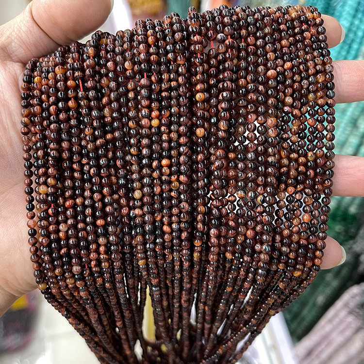 3mm doğal taş boncuklar granat - Jewelry Making Store incelemesi ve fiyatı