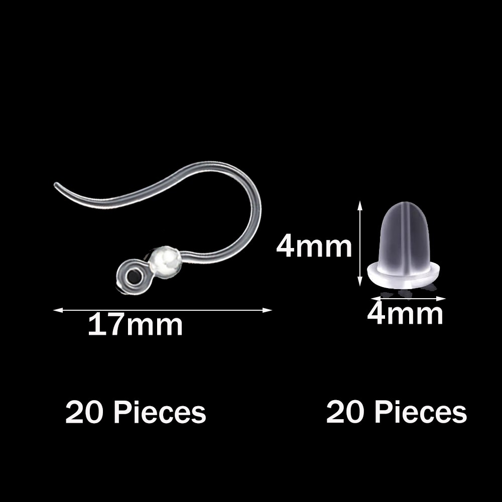 40 adet Şeffaf Plastik Küpe Ka - Jewelry Making Resin incelemesi ve fiyatı