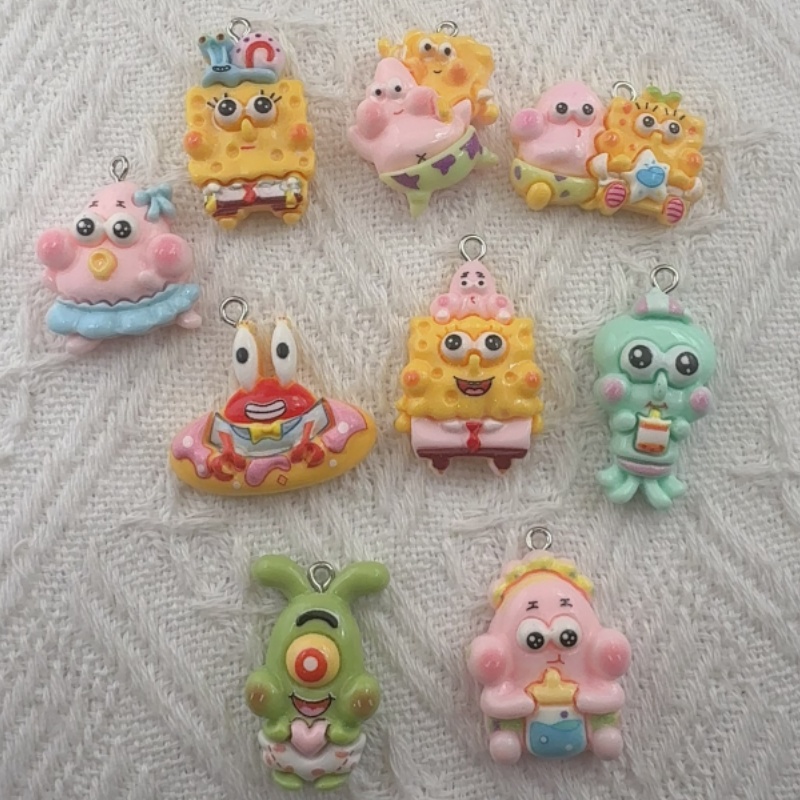 10 adet karikatür reçine kolye - Jewelry Making Resin incelemesi ve fiyatı