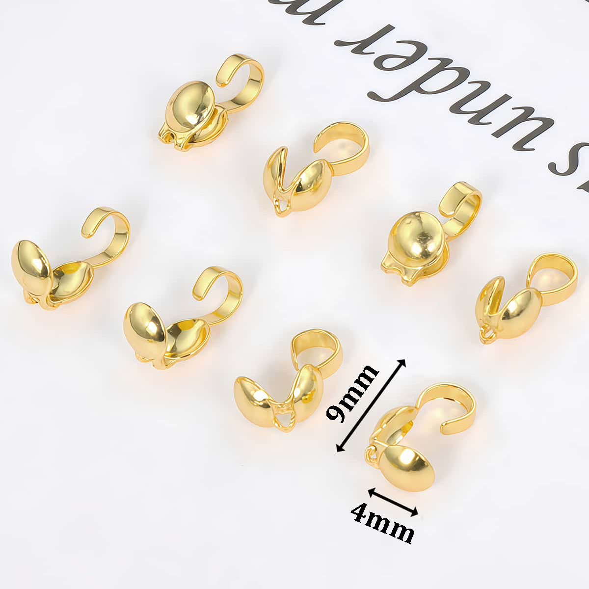 10 adet pirinç sıkma uç boncuk - Jewelry Making Knots For Clasps incelemesi ve fiyatı