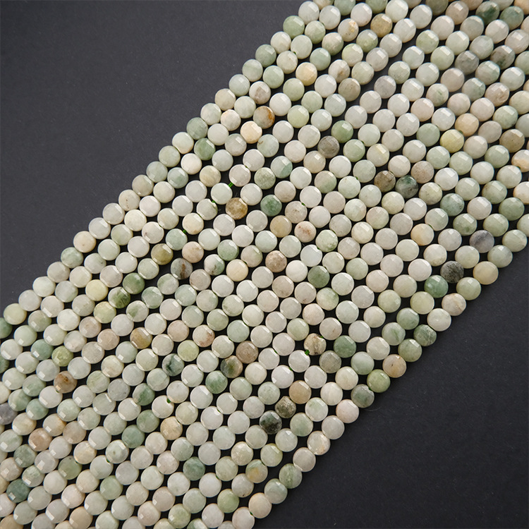 4x4mm Fasetli yuvarlak doğal t - Jewelry Making Store incelemesi ve fiyatı